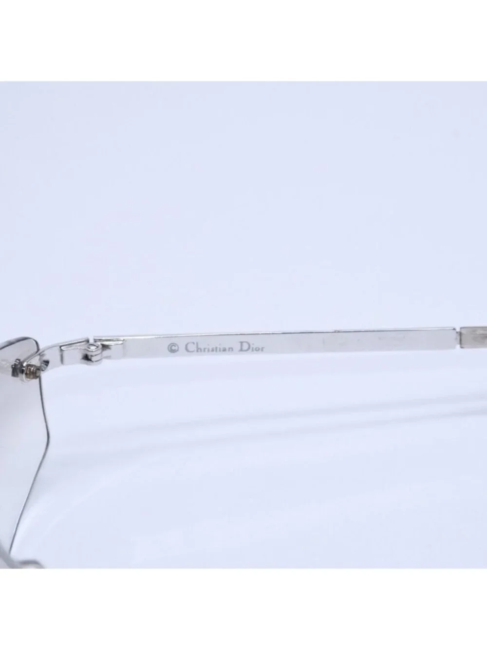 Dior Minipop Rimless Sunglasses Gray Silver Eyewear